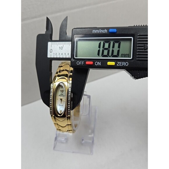 Jules Jurgensen Women Gold Tone Diamond Accent MOP Dial Quartz Watch New Battery main image 6